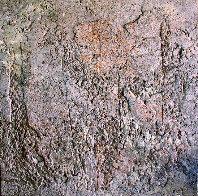 Erdrelief, 2006, Beton, Steinsplit, 150  x 150 x 5 cm