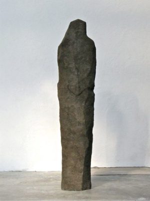 no title, 2013, gunite, pigments, height 130 cm