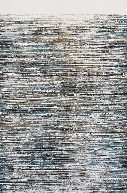 Between the lines (Serie), 2015, Acryl auf Papier (Unikat), 40 x 60 cm