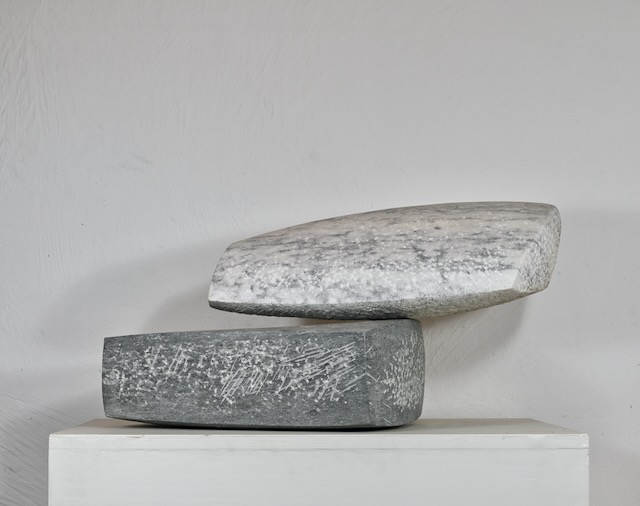 Weightless, 2018, marble, gneiss, height 40 cm